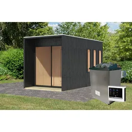 Karibu Miramar inkl. 9 kW Ofen + ext. Steuerung