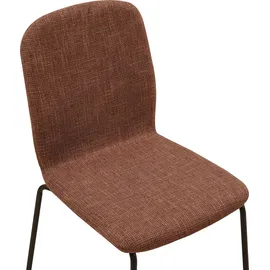 Albatros Esszimmerstühle 4er Set braun - stapelbar, bequemer Polsterstuhl - Eleganter Küchenstuhl, Stuhl Esszimmer oder Esstisch Stuhl,