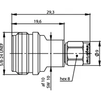 Telegärtner Adapter N-SMA (F-M), Elektronikkabel - SMA-Stecker