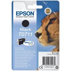 Epson Original T0711 Gepard Druckerpatrone - schwarz (C13T07114012)