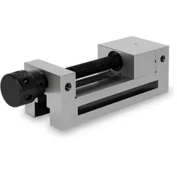 EBERTH Präzisionsschraubstock mit Spindel, 73mm Backenbreite, max. 100mm Spannkraft, aus robustem Stahl, für diverse Arbeiten