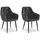 Homestyle4u Polsterstuhl Samt grau