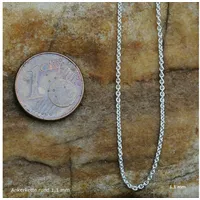 HOPLO Panzerkette Silberkette Ankerkette rund Länge 70cm - Breite 3,2mm- 925 Silber, Made in Germany silberfarben 70 cm Herrengröße