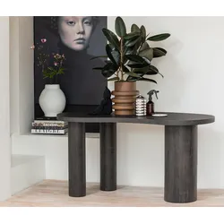 Tchibo - Woood Schreibtisch »Maan« - 150x70x75cm - braun - Papier