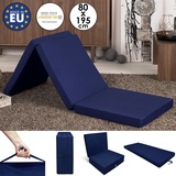 Klappmatratze Faltmatratze Gästematratze Gästebett Reisematratze Bett 80cm blau