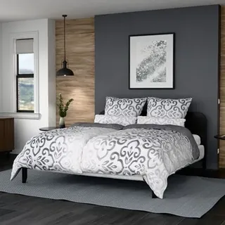 MONT CHALET Wendebettwäsche 3D-Ornamente Mikrofaser Chinchilla Doppelbett, 6tlg.