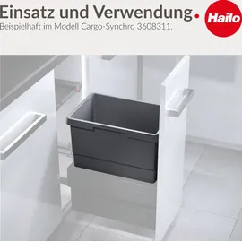 HAILO Inneneimer 30 l Dunkelgrau