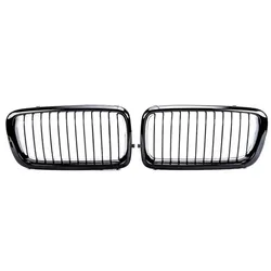 Set Kühlergrill Schwarz GLANZ Performance passt für BMW 7er E38 94-02