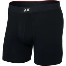 SAXX Underwear Saxx - Vibe Xtra Boxer Brief Fly - Kunstfaserunterwäsche Gr XXL schwarz