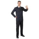 Metamorph Vampir-Kostüm Die Addams Family – Gomez Kostüm, Lizenzierte Verkleidung des Vaters von Wednesday Addams schwarz L