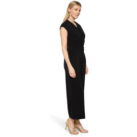 Vera Mont Overall VERA MONT "Damen in 7/8 Länge", Damen, Gr. 34, Normalgrößen, schwarz, Obermaterial: 95% Polyester, 5% Elasthan, figurumspielend, V-Ausschnitt, Overalls Overall, Muster