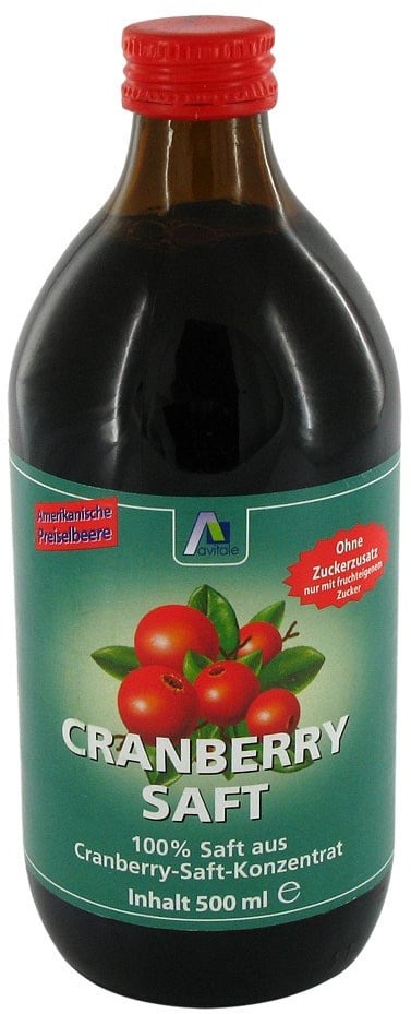 Cranberry Saft 100% Frucht