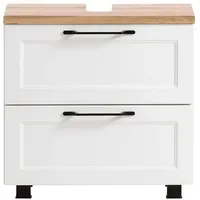 Lomadox - Waschbeckenunterschrank 60 cm in weiß MARLING-03, b/h/t