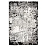 Kayoom Teppich Olivo 922", grau, 160x230 cm – Pflegeleicht & Modern - Grau