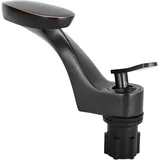 Hochwertiger Waschtischarmatur aus Messing mit Einhebelmischer zum Mischen von Warm- und Kaltwasser, britischer Standard G/2 Schwarz (8 x 24 cm)