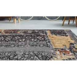 Teppich ARTE ESPINA "Blaze 500", bunt (multi, blau), B:115cm H:8mm L:170cm, Polyester, Teppiche, spannendes Design,stilvolle Farbgebung,pflegeleicht & widerstandsfähig