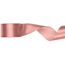 Satin Geschenkband roségold 25m 50mm breit