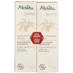 Melvita Sweet Almond Oil Duo Set 2x50ml 100 ml