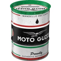 Nostalgic-Art Nostalgic Art Moto Guzzi – Italian Motorcycle Oil – Geschenk-Idee für Biker, Sparschwein aus Metall, Vintage Blech-Sparbüchse