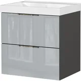 Germania Waschtischunterschrank 61 x 65 x 46 cm Grau
