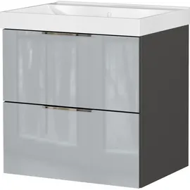 Germania Waschtischunterschrank 61 x 65 x 46 cm Grau