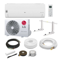 LG Klimaanlage R32 Standard II S09ET 2,5 kW I 9000 BTU + Montage Set 6 Meter