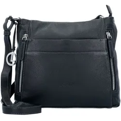 L.Credi Sabrina Umhängetasche Leder 26 cm  schwarz