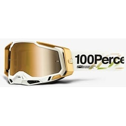 100% Racecraft II Succession Motocross-Brille, weiss-gold für Männer