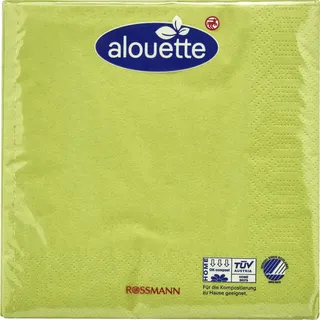 Alouette Servietten grün 3-lagig 16,5 x 16,5 cm 30 St.