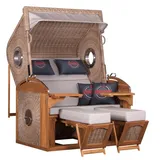 Strandkorb Pure Sailor XL Teak Beige
