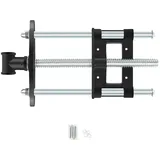 Tragbare Hobelbank, Holz Mini Werkbank Verstellbarer Schraubstock Workbench Mobile Werkbank Holzschraubstock, Werktisch aus Buchenholz für Klemmen und Hobeln, 35 * 22CM