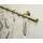 GARDINIA Gardinenstangen-Set Zylinder Ø 20 mm Messing Antik 120 cm