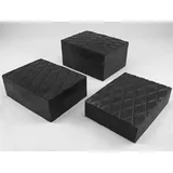 4 Stück Gummiblock 160x120x40mm für z.B. Wagenheber Hebebühne