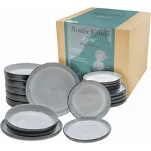 CreaTable Nordic Fjord Tafelservice 18-tlg. grau