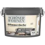 SCHÖNER WOHNEN-Farbe Trendstruktur Wandfarbe Glimmerfarbe  (Light Beige, 2,5 l, Matt, Art Effekt: Glitzer-Optik)