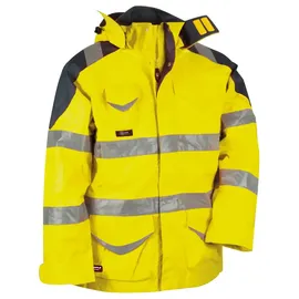 COFRA 4 in 1 Winter-warnschutzjacke wind- und wasserdicht bis -49 °c gelb
