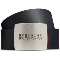 Hugo Gro Sz35 Leather Belt W115 Black
