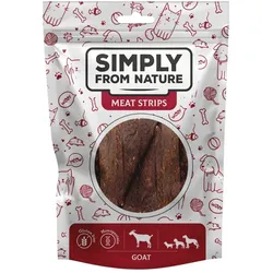 SIMPLY FROM NATURE Meat Strips Ziegenfleischstreifen für Hunde 80 g