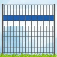 zaun|zu® Sichtschutzstreifen 200 x 5 cm Blau/Weiß Kunststoff