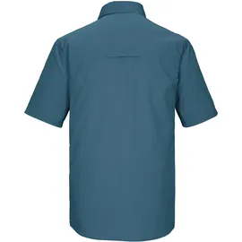KILLTEC Kurzarmhemd kariert Taubenblau 3XL