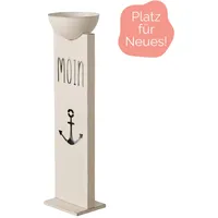 Boltze Dekosäule mit Pflanzschale 118 x 0 x 0 cm Weiß