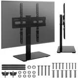 Maclean Brackets MC-132 TV-Ständer 35-55 Zoll 35 kg Schwarz Glas/Kunststoff/Stahl