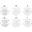7cm, clear, diverse Motive 6x
