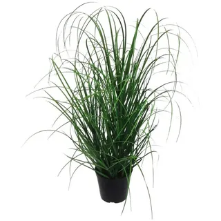 Kunstgras Dekogras Grasbusch im schwarzem Kunststofftopf, Creativ green, Höhe 50 cm 50 cm