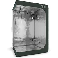 RoyalRoom® - Growzelt 150x150x200 cm - Indoor Gewächshaus - Starker Bezug, Waschbar, Lichtdicht - Rohrstärke 19 mm, Robuster Reißverschluss - Growbox, Grow Tent, Grow Zelt, Grow Box, Pflanzzelt C150