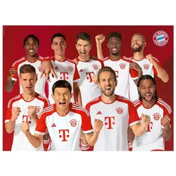 FC Bayern München Puzzle Puzzle Team 2023-24 300 Teile, Puzzleteile bunt