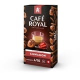 Café Royal Cinnamon Flavoured 100 Kapseln für Nespresso Kaffee Maschine - 4/10 Intensität - UTZ-zertifiziert Kaffeekapseln aus Aluminium