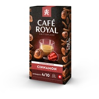 Café Royal Cinnamon Flavoured 100 Kapseln für Nespresso Kaffee Maschine - 4/10 Intensität - UTZ-zertifiziert Kaffeekapseln aus Aluminium