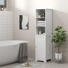 kleankin Badezimmerschrank 40 x 160 x 38 cm Weiß