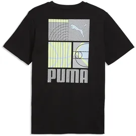 Puma Graphic Sport Tee Schwarz S